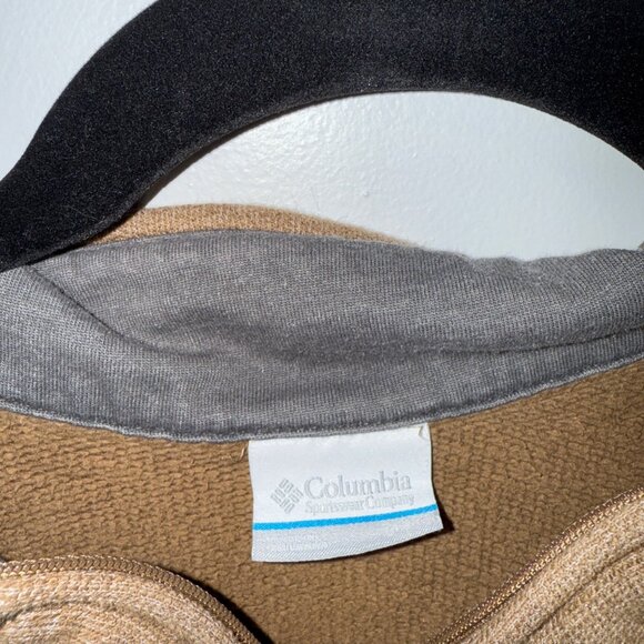 Columbia Mens Tan Quarter-Zip Fleece Pullover Size 4XL - Picture 4 of 7